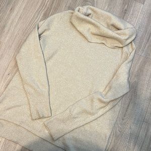 Cream Dkny turtleneck sweater